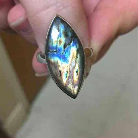 Labradorite Spectrolite ring - Picture 2 of 4